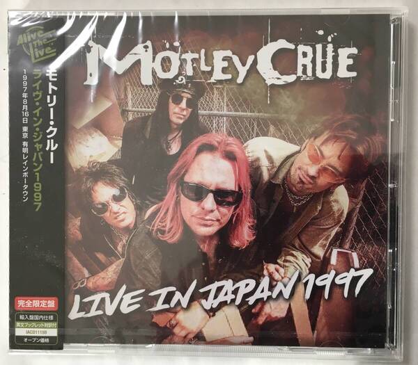 PROMO MOTLEY CRUE LIVE IN JAPAN 1997 SEALED 新品未開封
