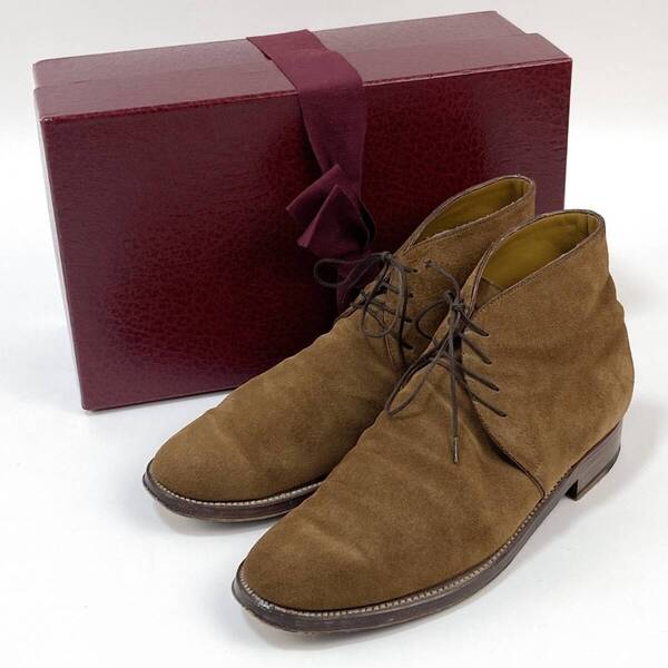 美品 定価15.9万 Le yucca's レユッカス George Boots SELLA HIDROVELOUR SUEDE ジョージ スエード チャッカブーツ Y28018 41 SSM4663
