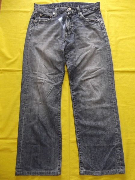 ★美品 ユニクロ デニム ジーンズ ダメージ ウオッシュ 29インチ 73.5cm 321-022803