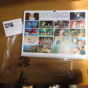 スタジオ ジブリ 2012年カレンダー ジブリ18作品の最新名場面集 42×32㎝ 未使用 ビニールカバー入り