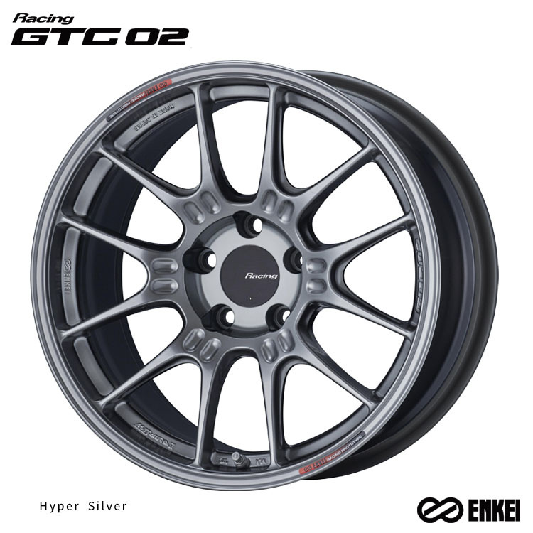 送料無料 エンケイ Racing GTC 02 9J-18 +42 5H-100 (18インチ) 5H100 9J+42【1本単品 新品】