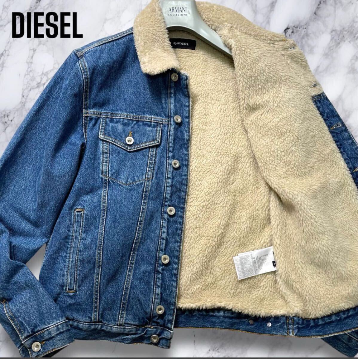 送料無料 日本 Yahoo!オークション -「diesel ボアデニムジャケット」の落札相場・落札価格 ジャケット・アウター