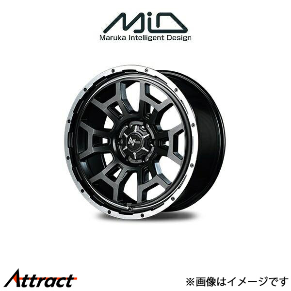MID ナイトロパワー H6スラッグ アルミホイール 1本 マーチニスモ/マーチニスモS 13系(16×6J 4-100 INSET40 ガンメタ)NITRO POWER
