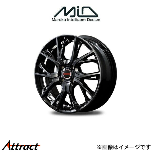 MID ヴァーテックワン グレイブ アルミホイール 1本 Kei HN系(14×4.5J 4-100 INSET45 ダイヤモンドブラック)VERTEC ONE GLAIVE