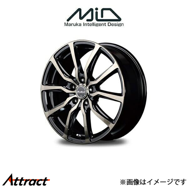 MID ユーロスピード DC52 アルミホイール 4本 シビックセダン/シビックハッチバック FC/FK系(17×7J 5-114.3 INSET48 ブラック)EUROSPEED