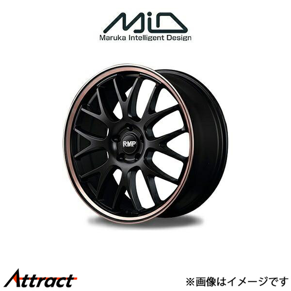 MID RMP 820F アルミホイール 4本 ジェイド FR系(18×7J 5-114.3 INSET48 セミグロスブラック/デュアルポリッシュ/ピンクゴールドクリア)