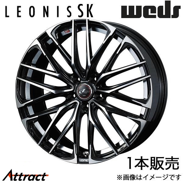 レオニスSK WRX S4 VAG 19インチ アルミホイール 1本 パールブラック/ミラーカット 0038341 WEDS LEONIS SK