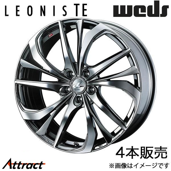 レオニスTE スカイライン V37 19インチ アルミホイール 4本 ブラックメタルコート/ミラーカット 0038790 WEDS LEONIS TE