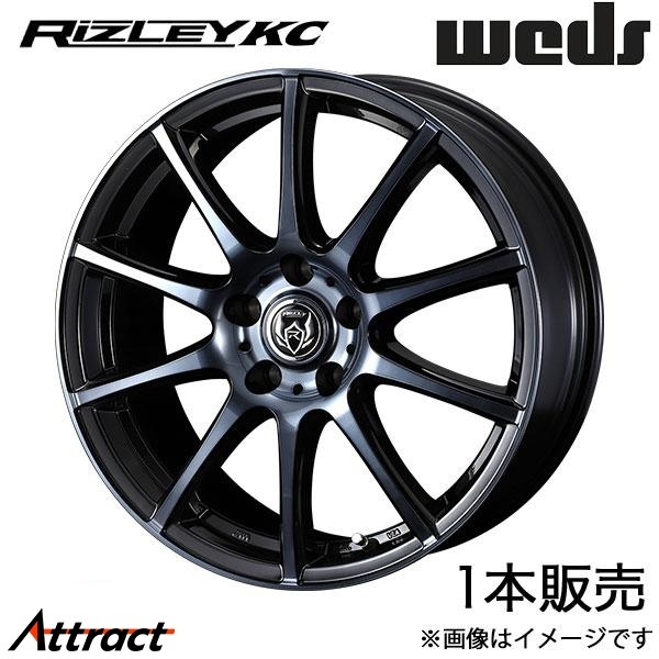 ライツレーKC デリカD:5 CV5W 18インチ アルミホイール 1本 ブラックポリッシュBC 0040526 WEDS Rizley KC