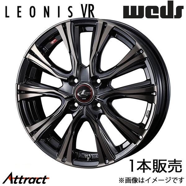 レオニスVR スイフト ZC#DS/ZD#DS 15インチ アルミホイール 1本 パールブラック ミラーカット/チタントップ 0041211 WEDS LEONIS VR