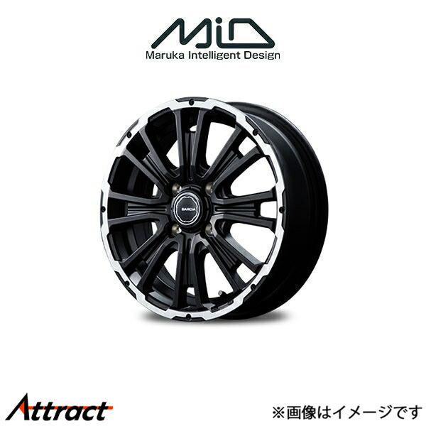 MID ガルシア SSリボルバーKC アルミホイール 1本 ハスラー MR31S/MR41S(14×4.5J 4-100 INSET45 リボルバーポリッシュ)GARCIA SS REVOLVER