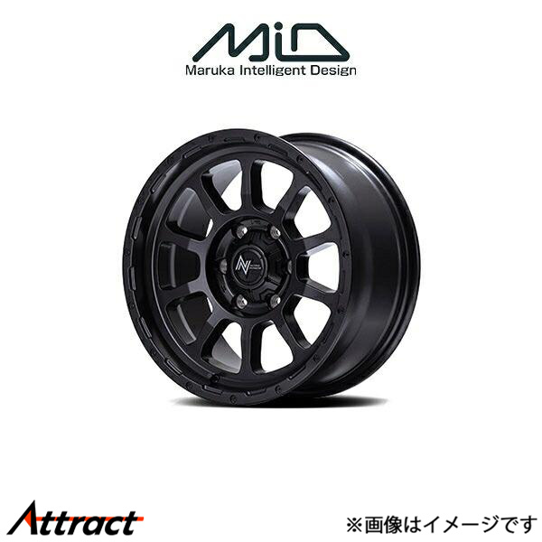 MID ナイトロパワー M10パーシングKC アルミホイール 1本 ルクラ L455F/L465F(14×4.5J 4-100 INSET45 バレルブラック)NITRO POWER