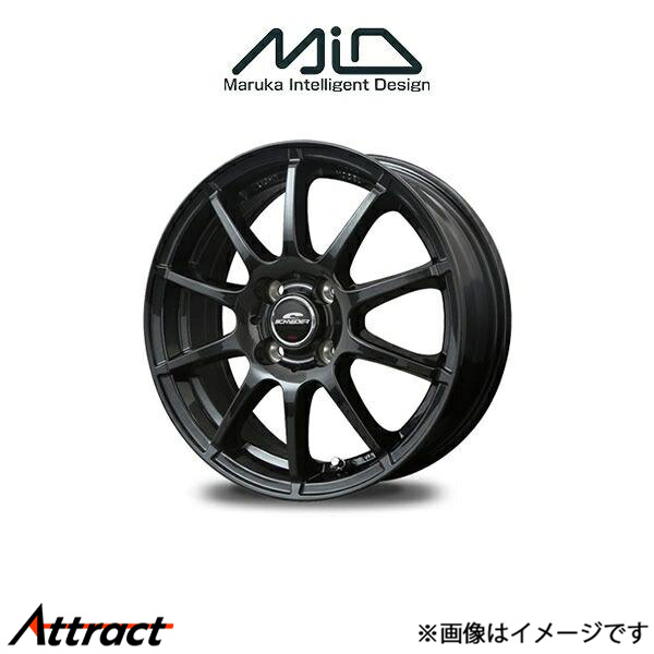 MID シュナイダー スタッグ アルミホイール 4本 N-WGN JH1/JH2(13×4J 4-100 INSET42 ストロングガンメタ)SCHNEIDER STAG