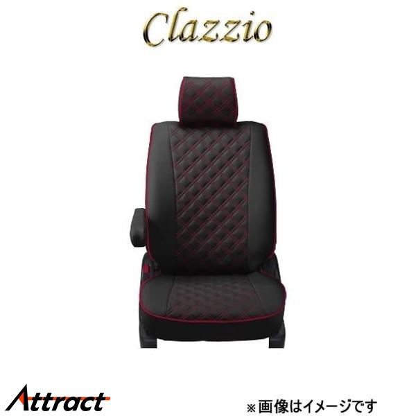 クラッツィオ シートカバー キルティングタイプ(ブラック×レッドステッチ)ハイゼット カーゴ S321V/S331V ED-6603 Clazzio