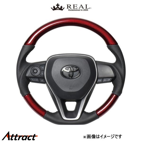 レアル ステアリング オリジナルシリーズ(レッドカーボン)アルティス 70系 TYA-RDC REAL