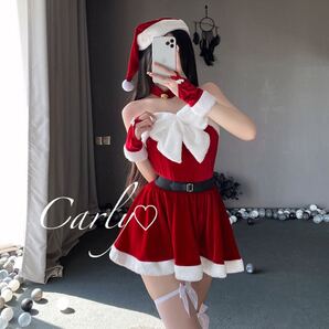 コスプレ セクシー コスチューム かわいい サンタ リボン 手袋