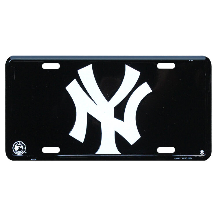 メジャーリーグ オフィシャル ライセンスプレート Yankees ニューヨーク・
