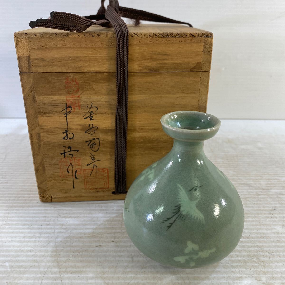 Yahoo!オークション -「高麗青磁 壺」(青磁) (骨董陶磁器一般)の Yahoo!オークション -「高麗青磁 壺」(青磁) (骨董陶磁器一般)の