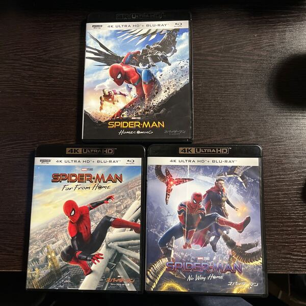 【即決】★スパイダーマン:ホームカミング/ファー・フロム・ホーム/ノー・ウェイ・ホーム★4K ULTRA HD&Blu