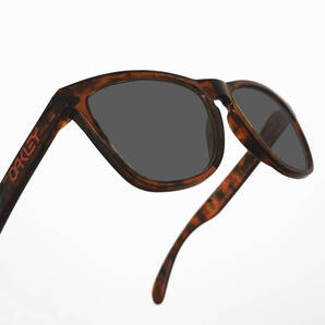 送料無料 交換用レンズ グレー 偏光 OAKLEY FROGSKINS Grey Polarized オークリー フロッグスキン ブラック メガネ拭き付