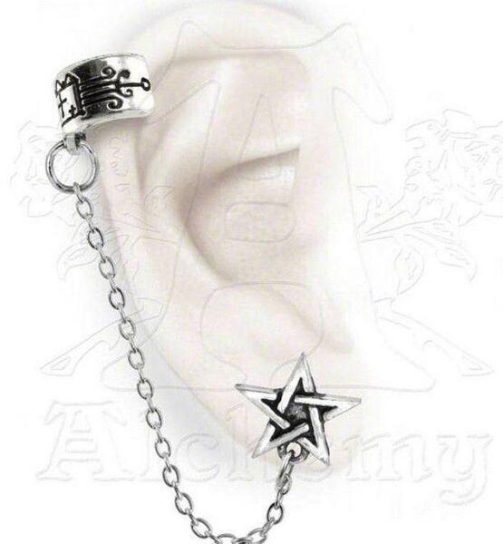 ALCHEMY GOTHIC: Pentagram Cuff Stud 五芒星