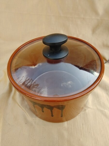 久松壺 漬物壺 16x25cm 蓋は別物のおまけ