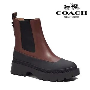 ◆1点のみ!早い者勝ち!◆新品/正規品◆【COACH★CM770】コーチ 百貨店商品 ブーティ ブーツ レザー プルオンタイプ 定価60,500円 箱付き