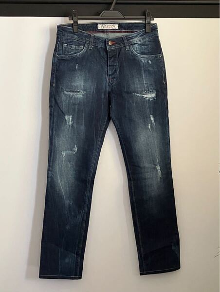 ★送料無料!Made in Italy PRIMO EMPORIO ダメージデニム ★32