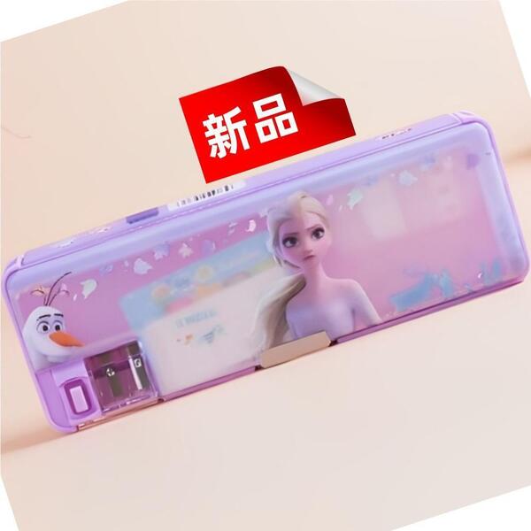 ★新品★筆箱 アナ ペンケース 雪の女王 エルサ 文房具 ふでばこ 両面開 キッズ