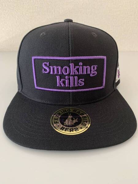 FR2 京都撫子 Smoking Kills Embroidery Snapback Cap