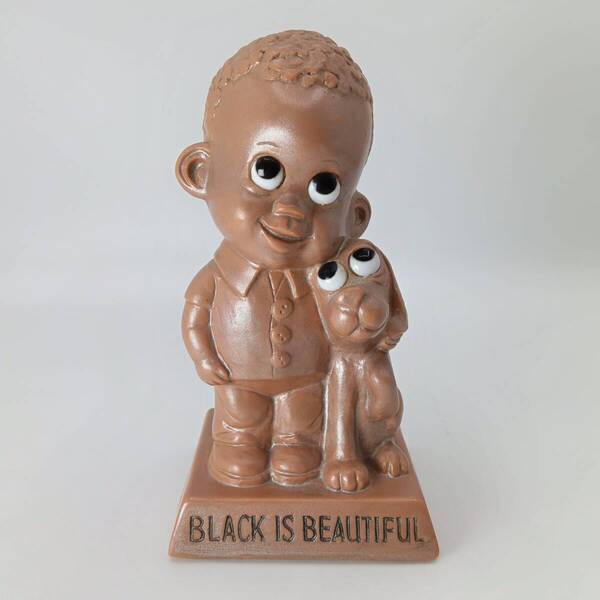 ②70's ヴィンテージ vintage メッセージドール black is beautiful ヒッピー ブラックパワー ビンテージ