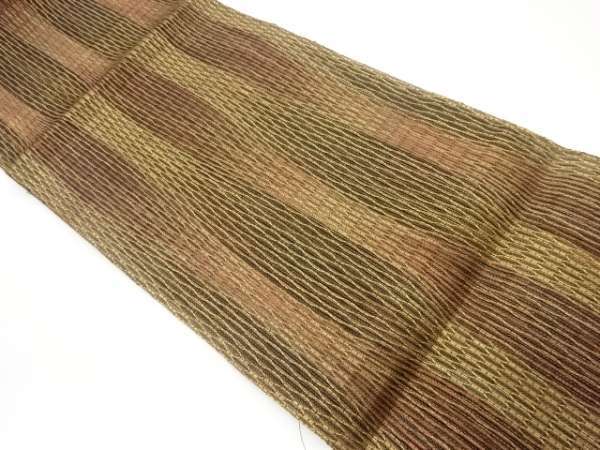 ys7214256; 宗sou 縞模様織出し夏用名古屋帯【着】