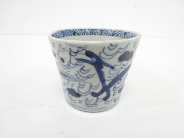 伊万里染付龍図　蕎麦猪口　線描き　骨董　古伊万里　R1470ダD 伊万里染付龍図 蕎麦猪口 線描き 骨董 古伊万里 R1470ダD - メルカリ