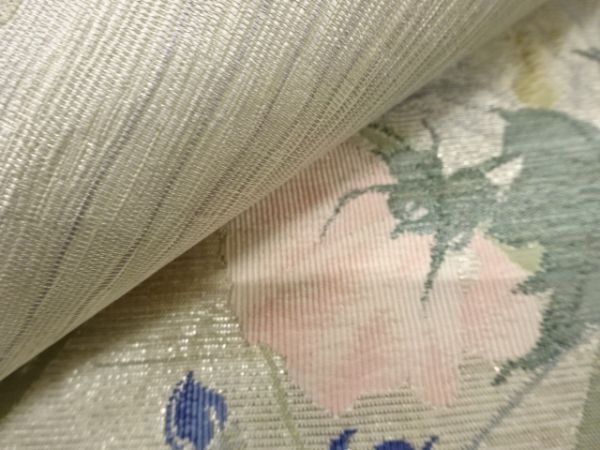 ys7241695; 宗sou 草花模様織り出し袋帯【着】