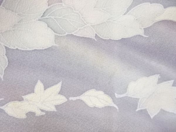 ys7253377; 宗sou 流水に木の葉・鳥模様刺繍訪問着【リサイクル】【着】