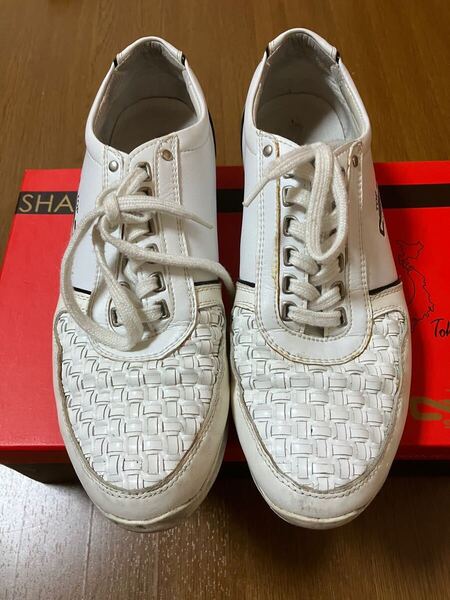 スニーカー TS-210 白 靴 シューズ EUR 41 約25.5cm【中古】