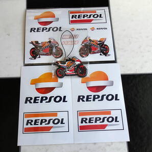 レプソルホンダチーム(Repso lHonda TEAM) グッズ(ステッカー×2種類+キーホルダー)合計4点セット HRC MotoGP #93マルクマルケス RC213V