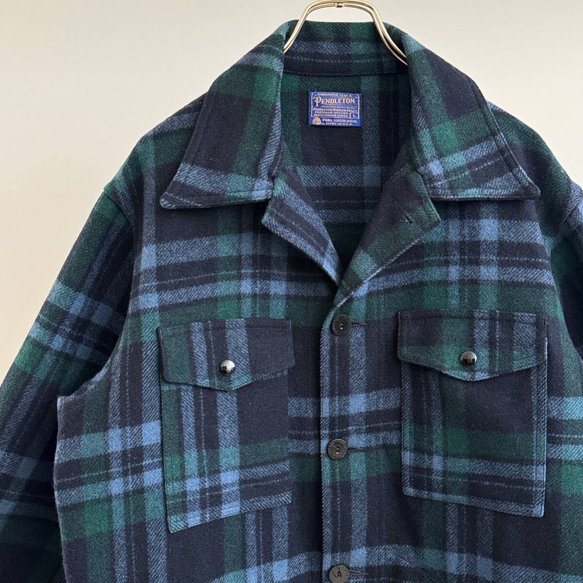 Pendleton ウールジャケット 青緑チェック 2025年最新】Yahoo!オークション -ビンテージ ペンドルトン