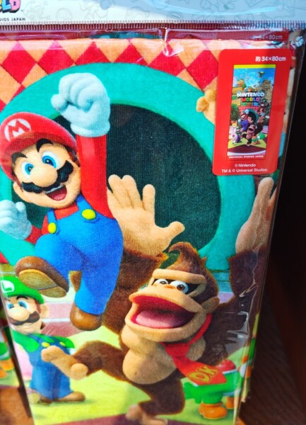 USJ SUPER NINTENDO WORLD マリオ スーパー ニンテンドー ワールド ドンキーコング カントリー フェイスタオル