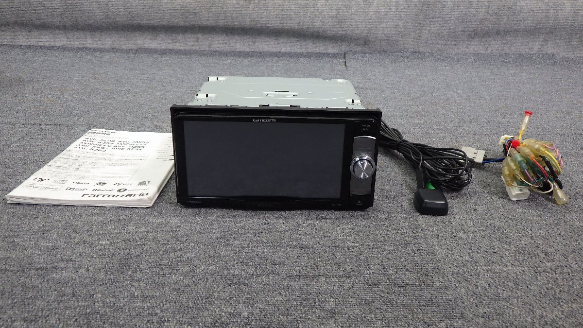 123 社外 メモリーナビ Pioneer carrozzeria AVIC-RW33 ワンセグ DVD CD FM AM 地図データ2015年 取説付 日産 キューブ Z12 より
