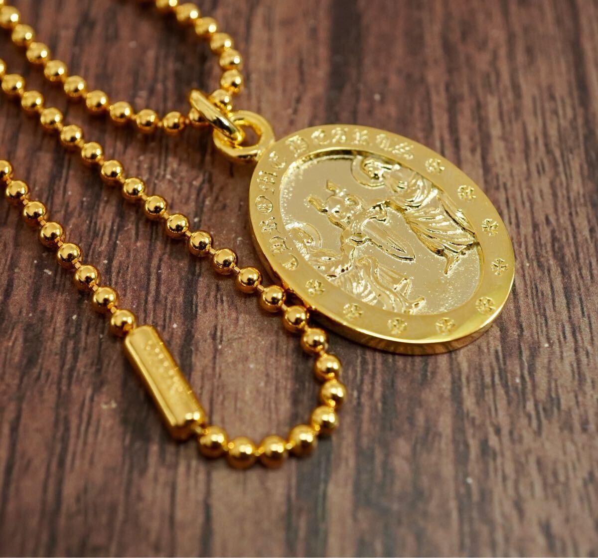 Yahoo!オークション -「クロムハーツ 22k エンジェルメダル」の