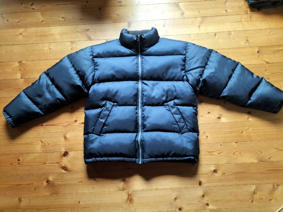 希少 ビンテージ UNIQLO ダウンジャケット Lサイズ ネイビー色 紺タグ 
