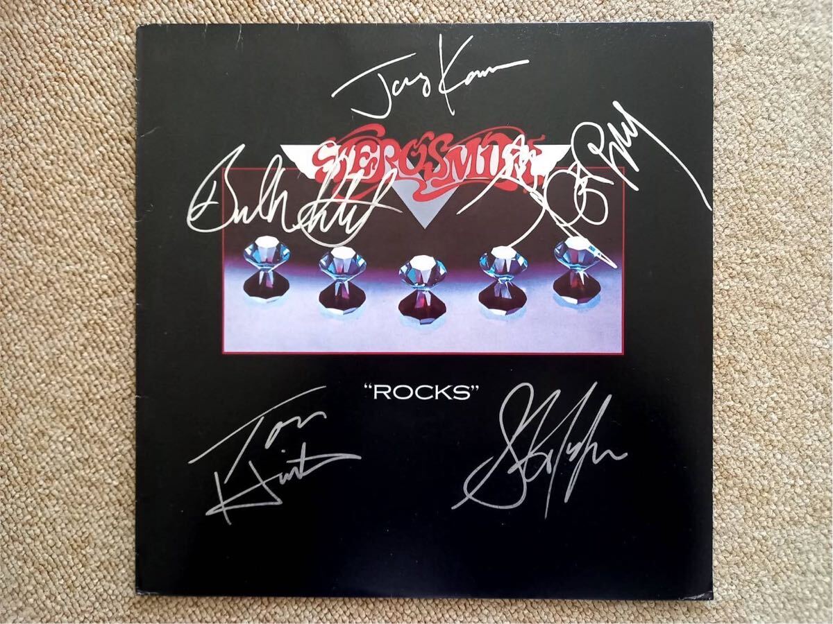 Aerosmith Rocks サイン入りレコード