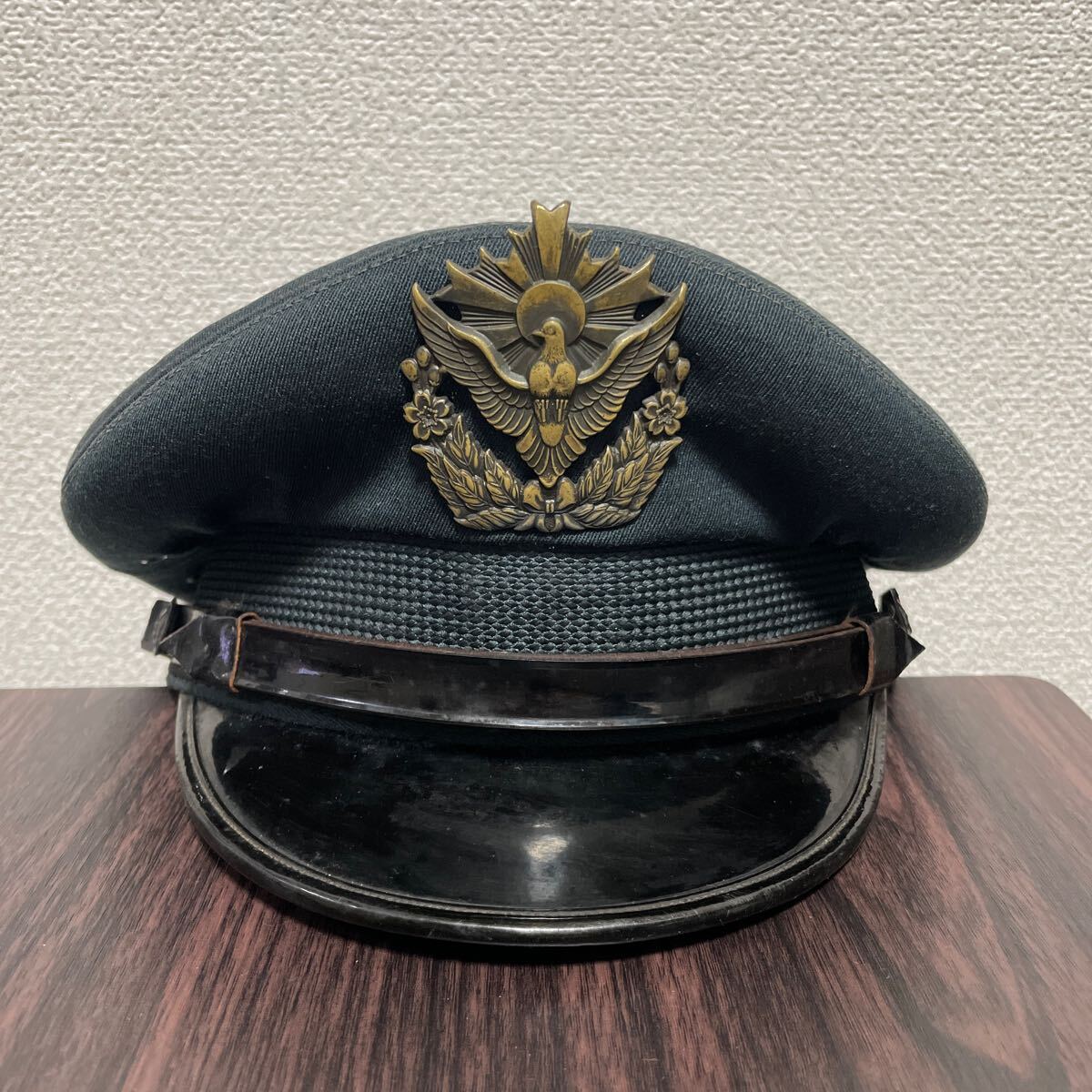 警察予備隊 制帽 8405-001-095 裏天井 正帽 昭和42年8月 約 警察予備隊 制帽 8405-001-095 裏天井 正帽 昭和42年8月 約