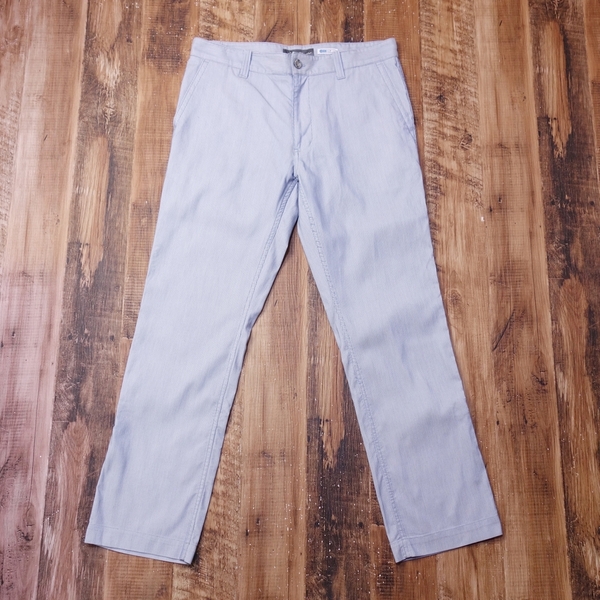 エディーバウアー Eddie Bauer パンツ メンズ COOL MAX ストライプ 34インチ 古着 ブルー OE16