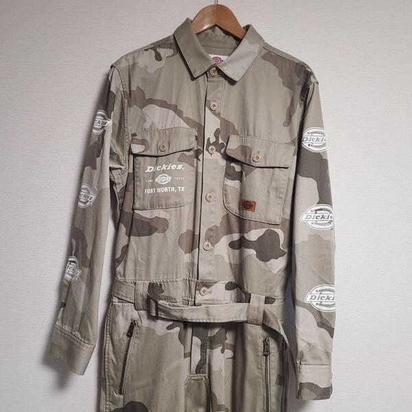 ディッキーズ つなぎ ジャンプスーツ オールインワン カモ 長袖 Dickies