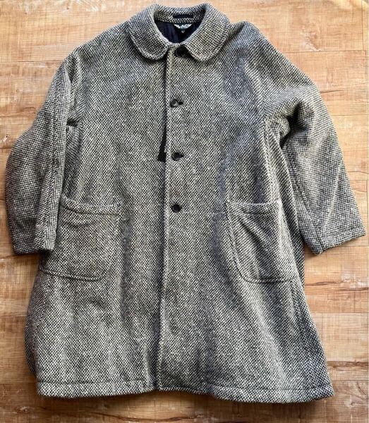 BLACK Comme des Garons ブラックコムデギャルソン ヘリンボーン シングルコート グレー XL 24 新品