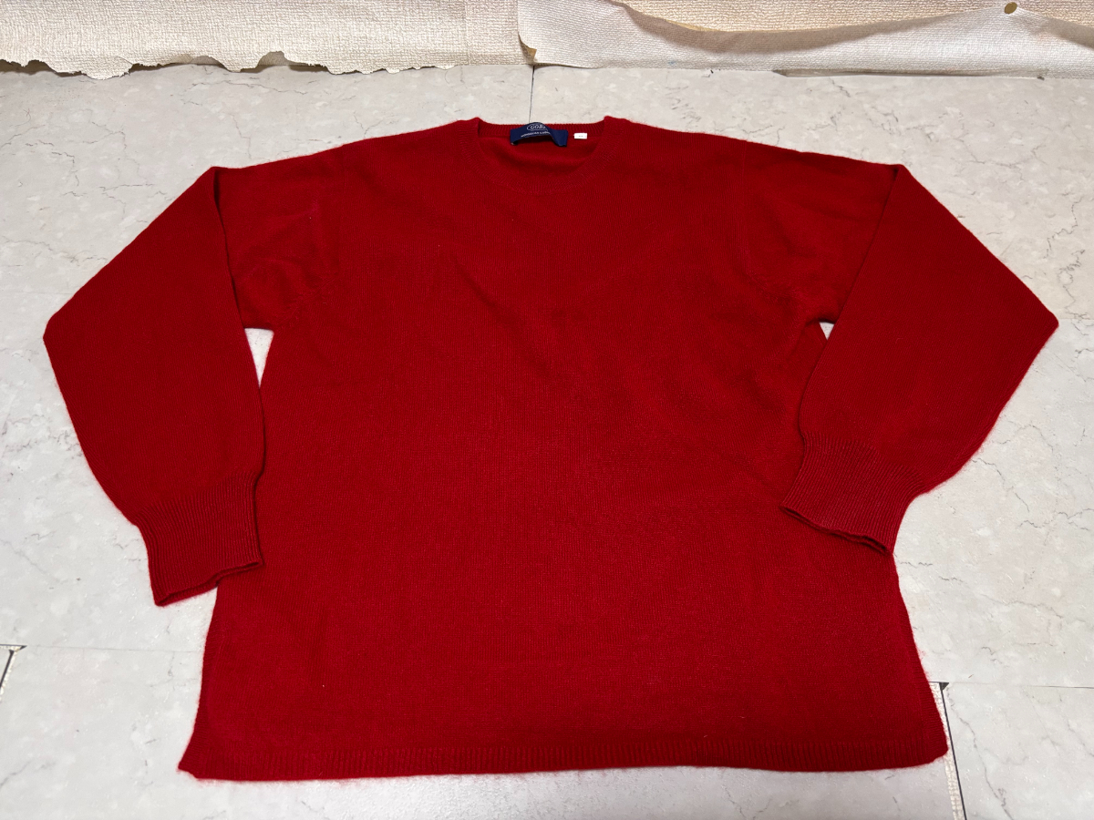 美品 Ballantyne バランタイン セーター カシミヤ 赤 80s - メルカリ