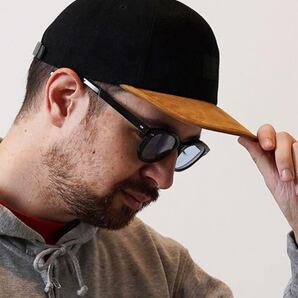 Mighty Shine スウェード切替 SERGE SHORT BRIM キャップ 美品 帽子 SERGE SHORT BRIM Cap Suede Panel Hat Excellent