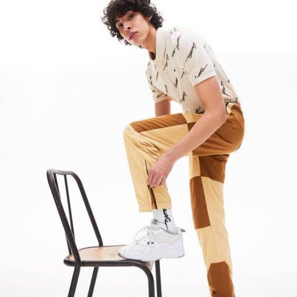 LACOSTE LIVE ナイロン2トーン トラックパンツ Sサイズ ラコステ LACOSTE LIVE Nylon Two-Tone Track Pants S Size